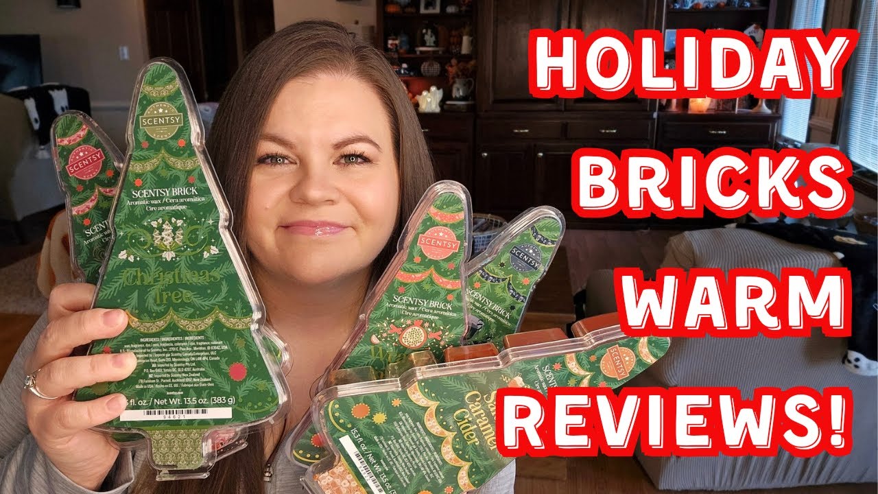 Scentsy's Holiday Bricks Warm Reviews for 2024! #scentsy, #warmreview, #fragrance, #holidaybricks