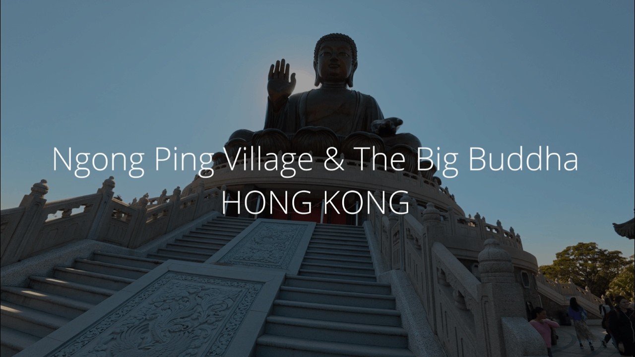 Ngong Ping Village & The Big Buddha | Stunning 4K Walk Through Lantau Island, Hong Kong