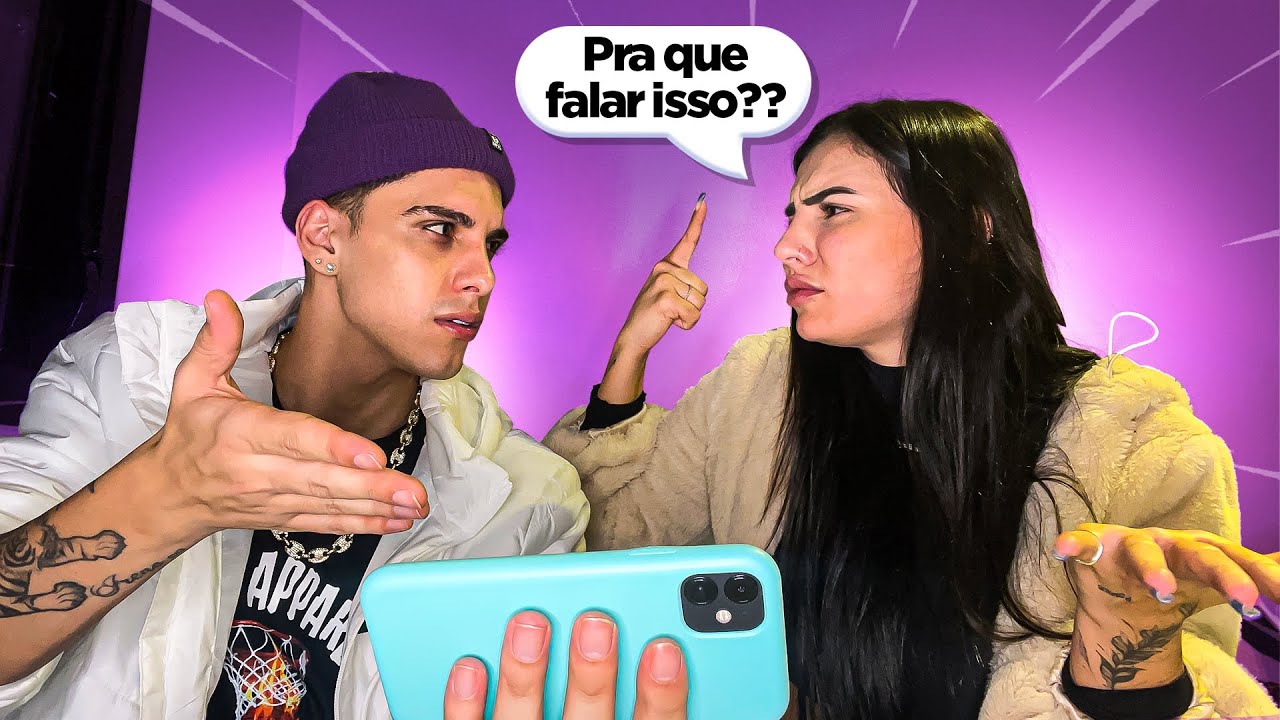ELE REAGIU AO MEU PRIMEIRO VÍDEO DO CANAL! (DEU RUIM)