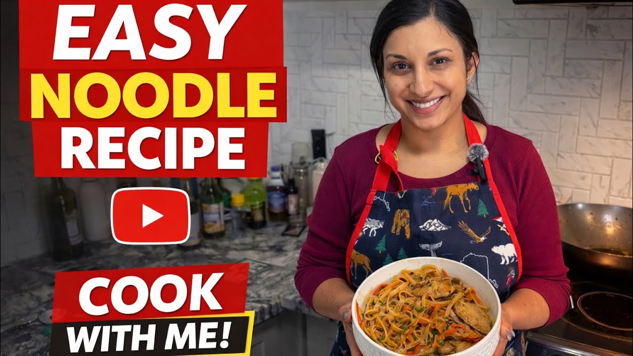 SPICY THAI Chicken Noodles - Snow Day FUN! #ThaiRecipe #BreakfastRecipe #LegoBuild #SnowDay #Chef