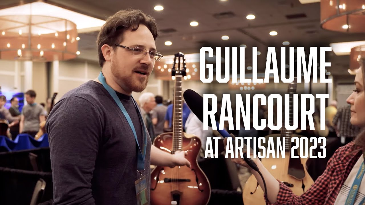 Luthier Guillaume Rancourt at the Artisan Guitar Show 2023
