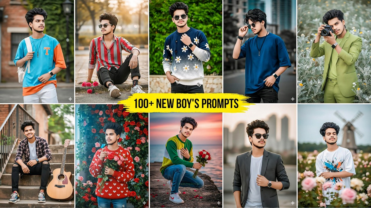Gemini Ai New Boy's Prompts | 100+ Ai Boy's Photo Editing Gemini Prompts | Gemini Photo Editing