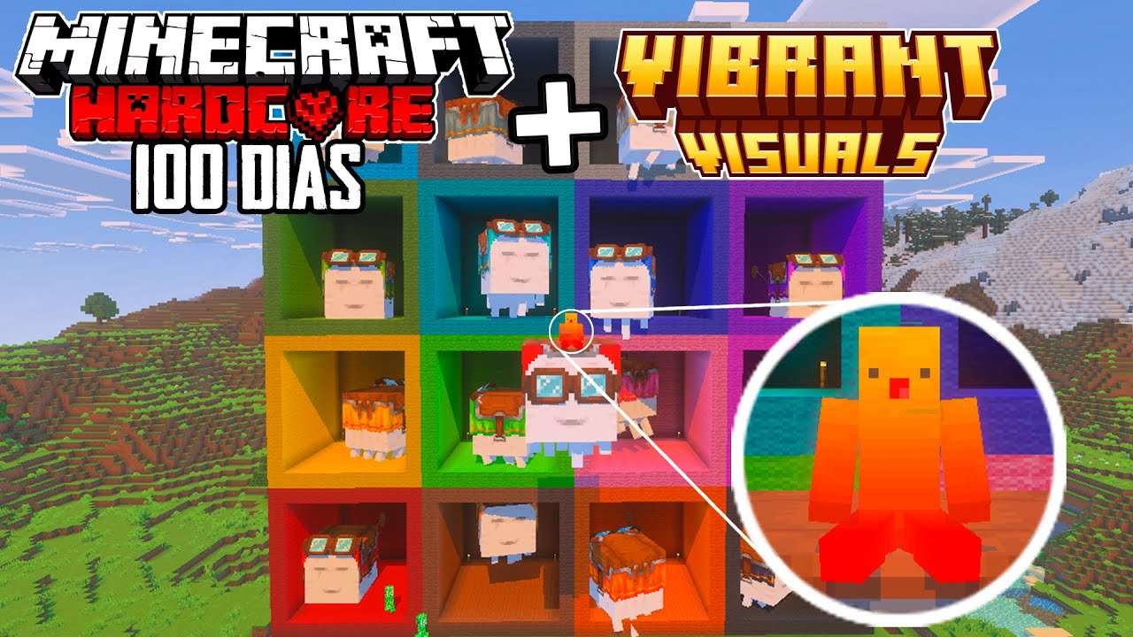 Sobreviví 100 Días en Minecraft BEDROCK HARDCORE + VIBRANT VISUALS