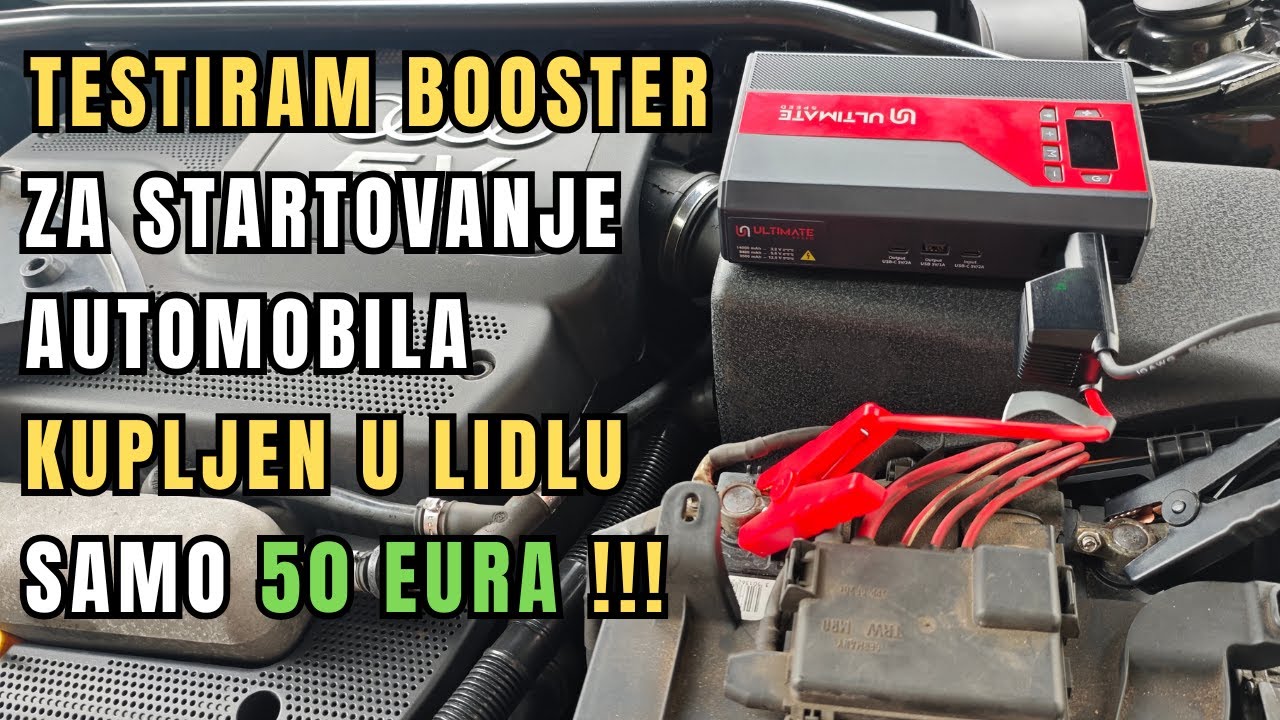 TESTIRAM BOOSTER ZA PPALJENJE AUTOMOBILA IZ LIDLA ZA SAMO 50 EURA