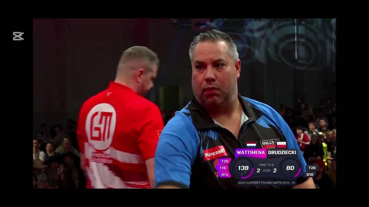 wattimena vs grudziecki poland darts open round 1 20206 [full match]