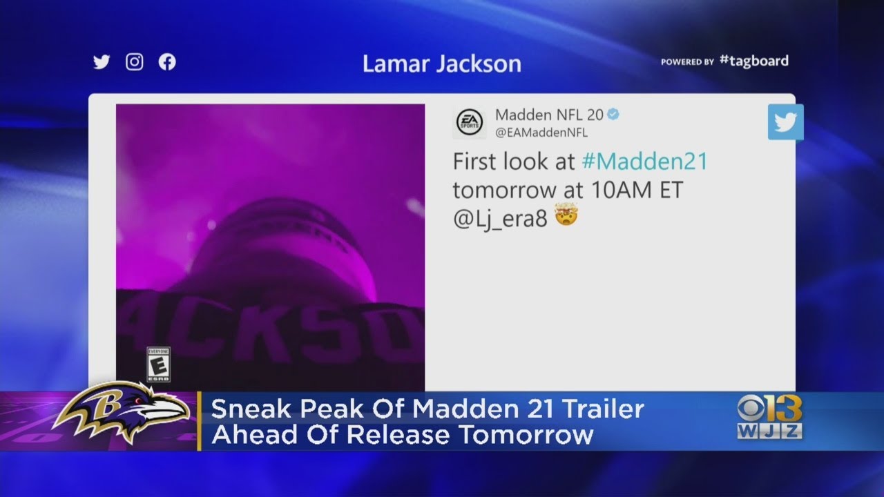 Sneak Peek Of Madden 21 Featuring Lamar Jackson