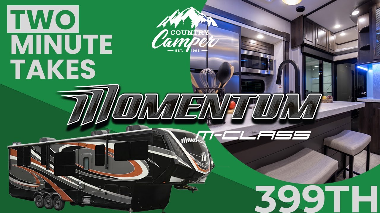 2021 Grand Design Momentum M-Class 399TH Fifth Wheel Toy Hauler | Country Camper #twominutetakes
