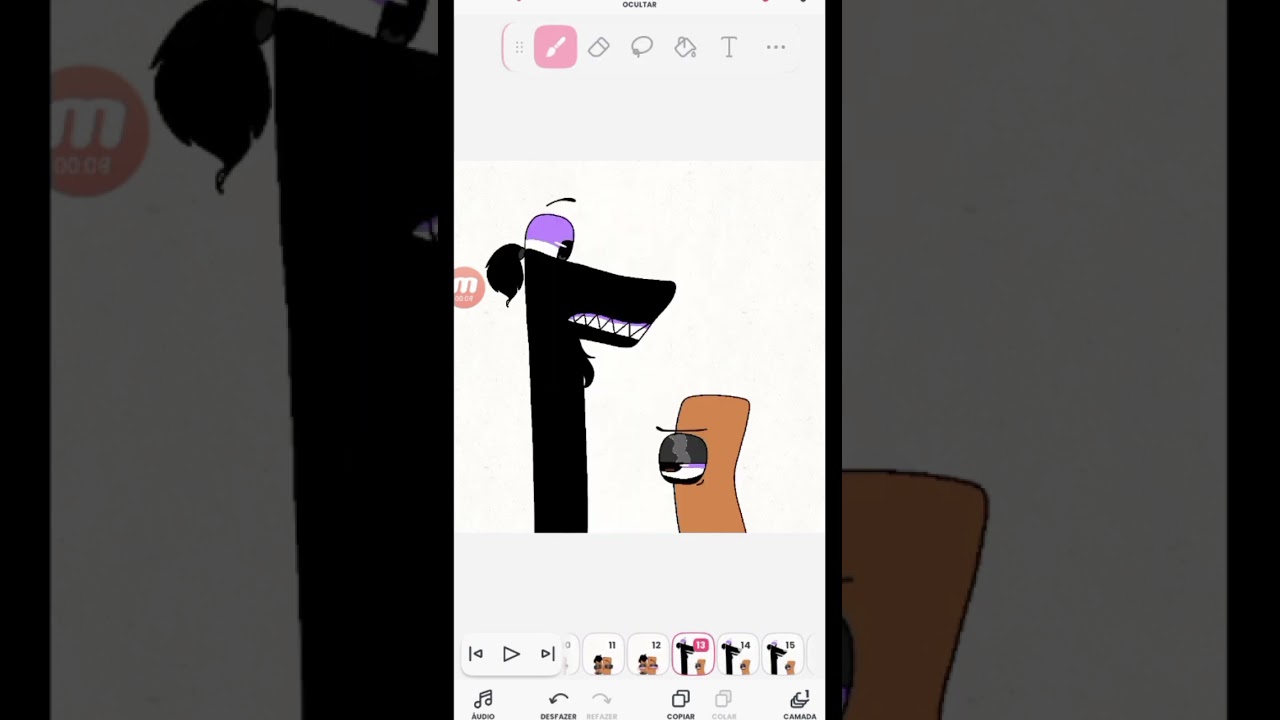 o N virou emo KAKAK- #funk #emo #alphabetlore #FxN #memes #art #flipaclip #shortsvideo