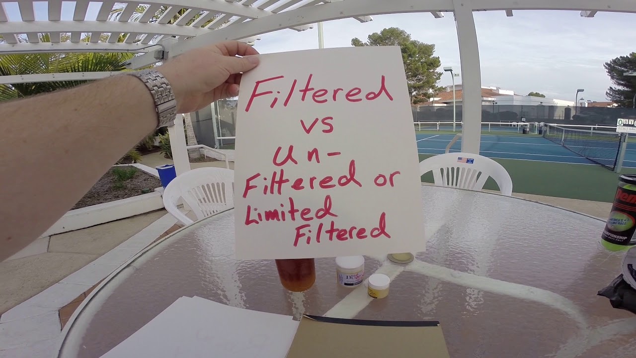 [Pro/Chef] Filtered Honey vs Unfiltered