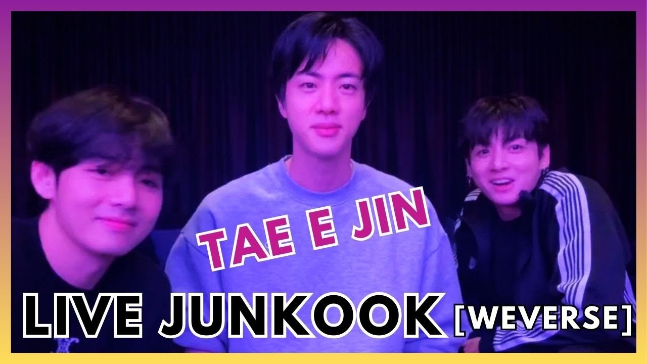 LIVE JUNGKOOK COM TAEHYUNG E JIN - WEVERSE - LEGENDADO PORTUGU&Ecirc;S -BR (19-12-25)