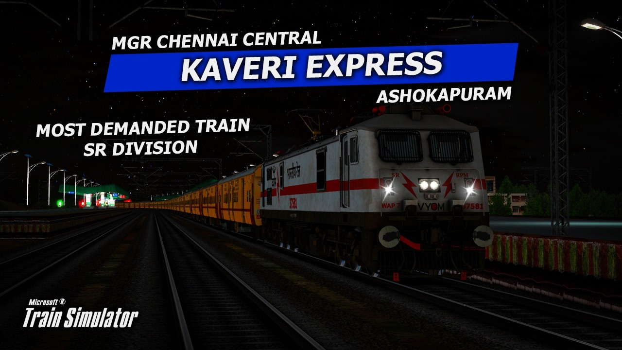 🔴LIVE || PART - 3 || 16021 MGR CHENNAI CENTRAL ASHOKAPURAM KAVERI EXPRESS IN MSTS || #mstslive #msts