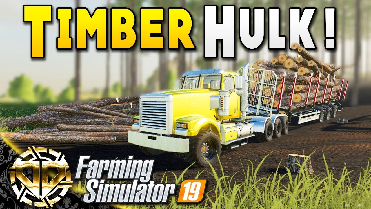TIMBER HULK : LOGGING WITH MORE POWER :  Farming Simulator 19 Gameplay : Ravenport EP 28