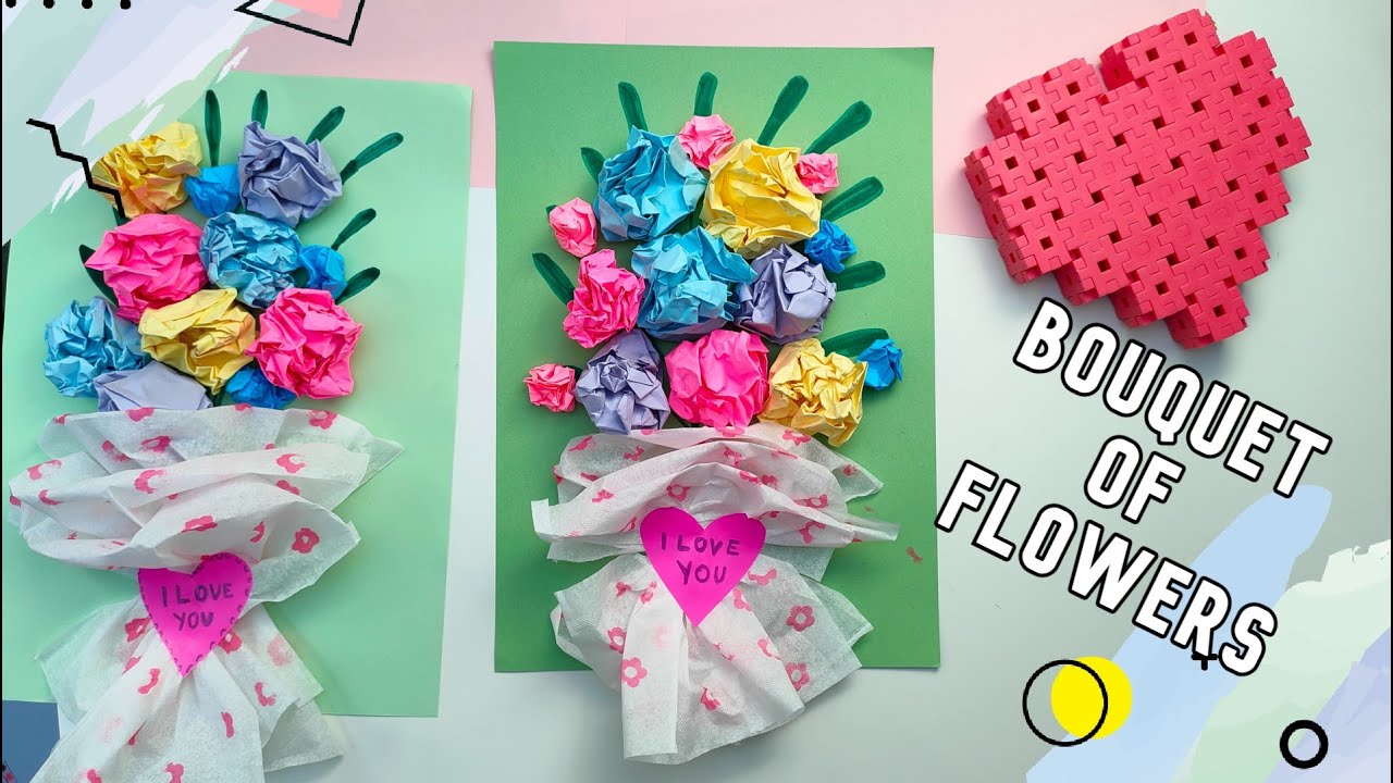 Bukiet z Papieru DIY – Kwiaty z Papieru dla Dzieci 💐 Idealny Prezent na Dzień Mamy, Babci i Urodziny