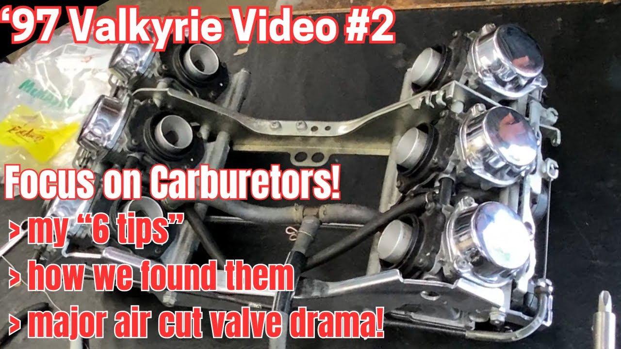 '97 Valkyrie Video 2 - Just Carburetors! Who effed up the Air Cut Valves?