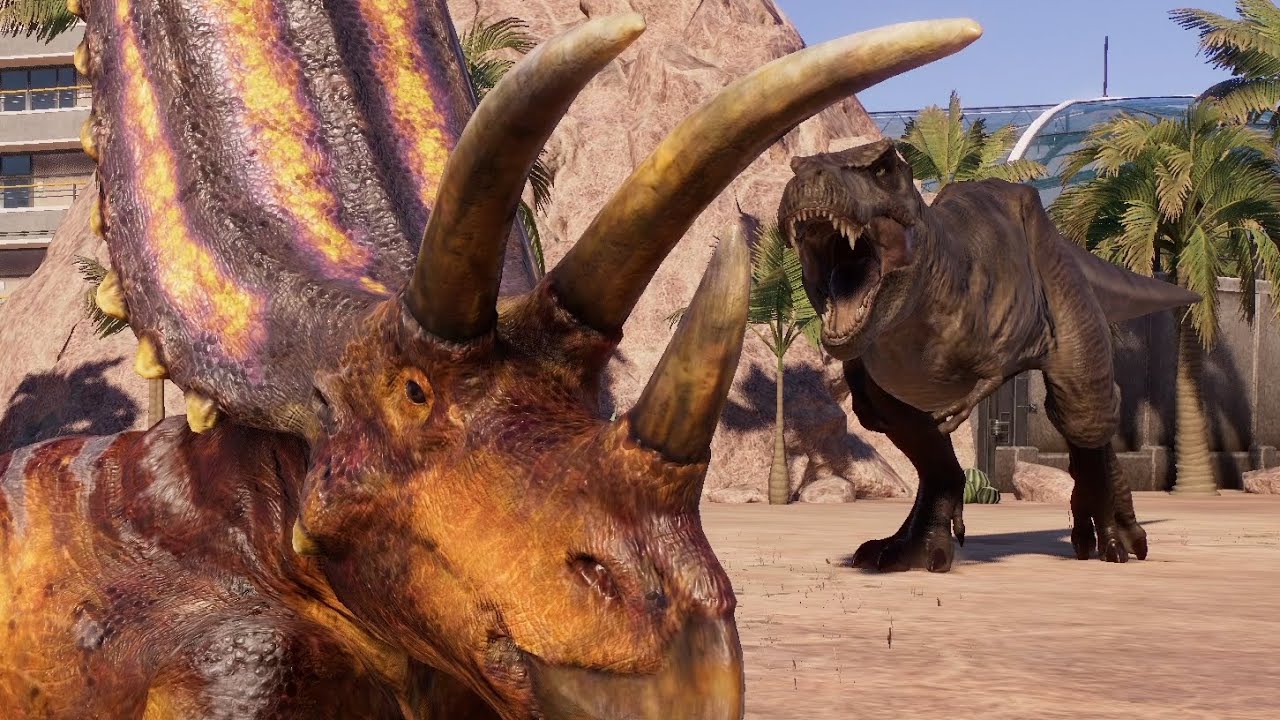 T-Rex vs Triceratops, Pentaceratops, Pachyrhinosaurus, Styracosaurus, Toro, Sino, Chasmo & Nasuto