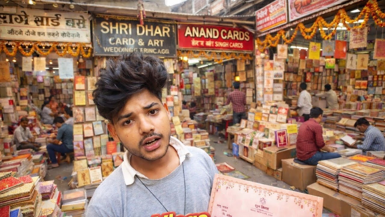 ￼ Delhi mein Sabse Sastha shadi Card and invitation card ￼Market ￼hai 🗂️#invitation #shorts #vlog 