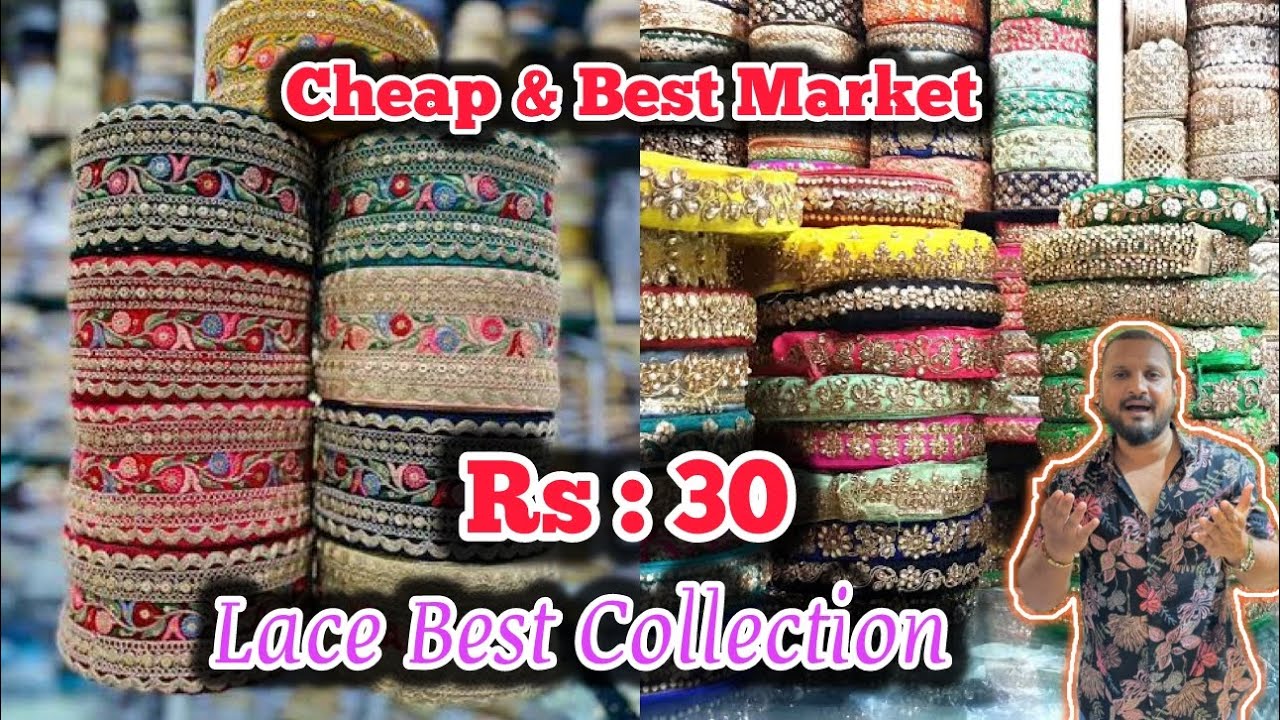Cheap & Best Market || Rs : 30 🛍️😱” Lace Best Collection ,Pakistani Lace & SPL IN READYMADE BLOUSE