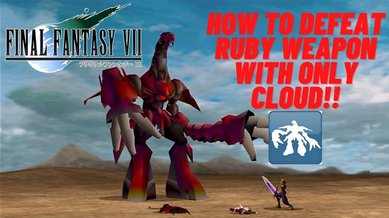 How To Defeat RUBY WEAPON - Final Fantasy VII Walkthrough Part 31| PS4 Pro