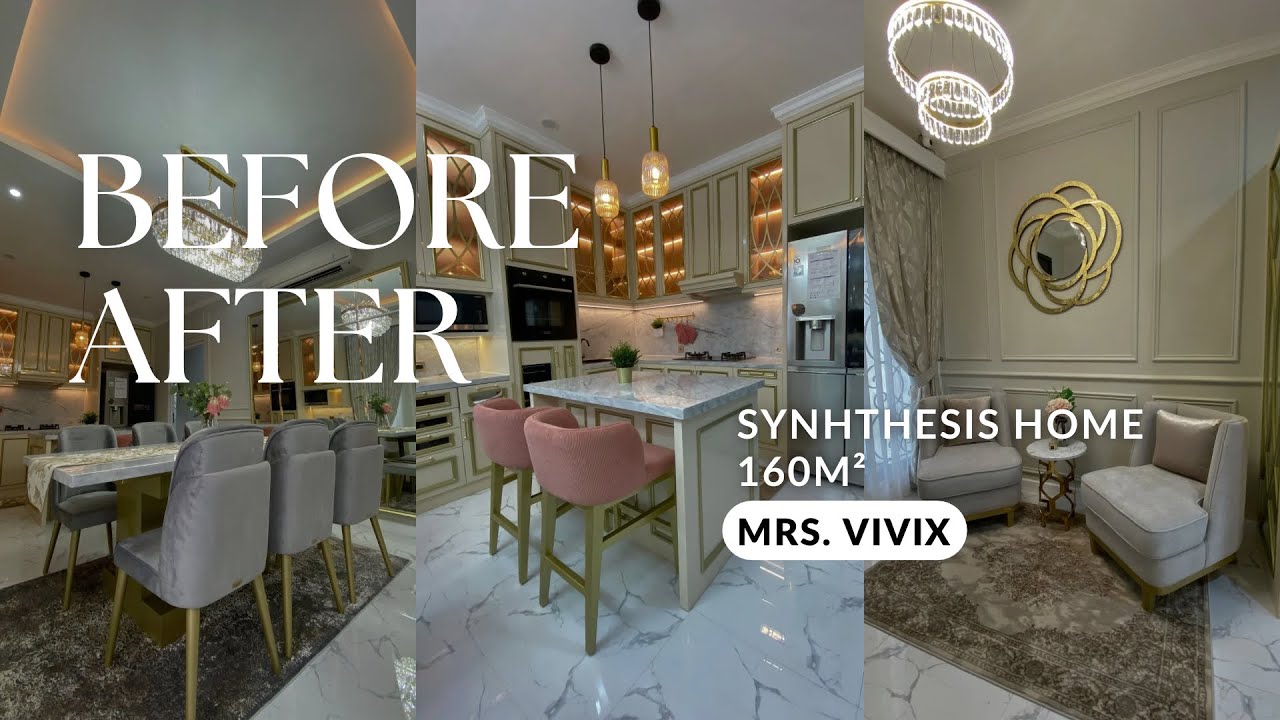 BEFORE - AFTER Synthesis Home 160m² - Tangerang Selatan - Mrs. Vivix