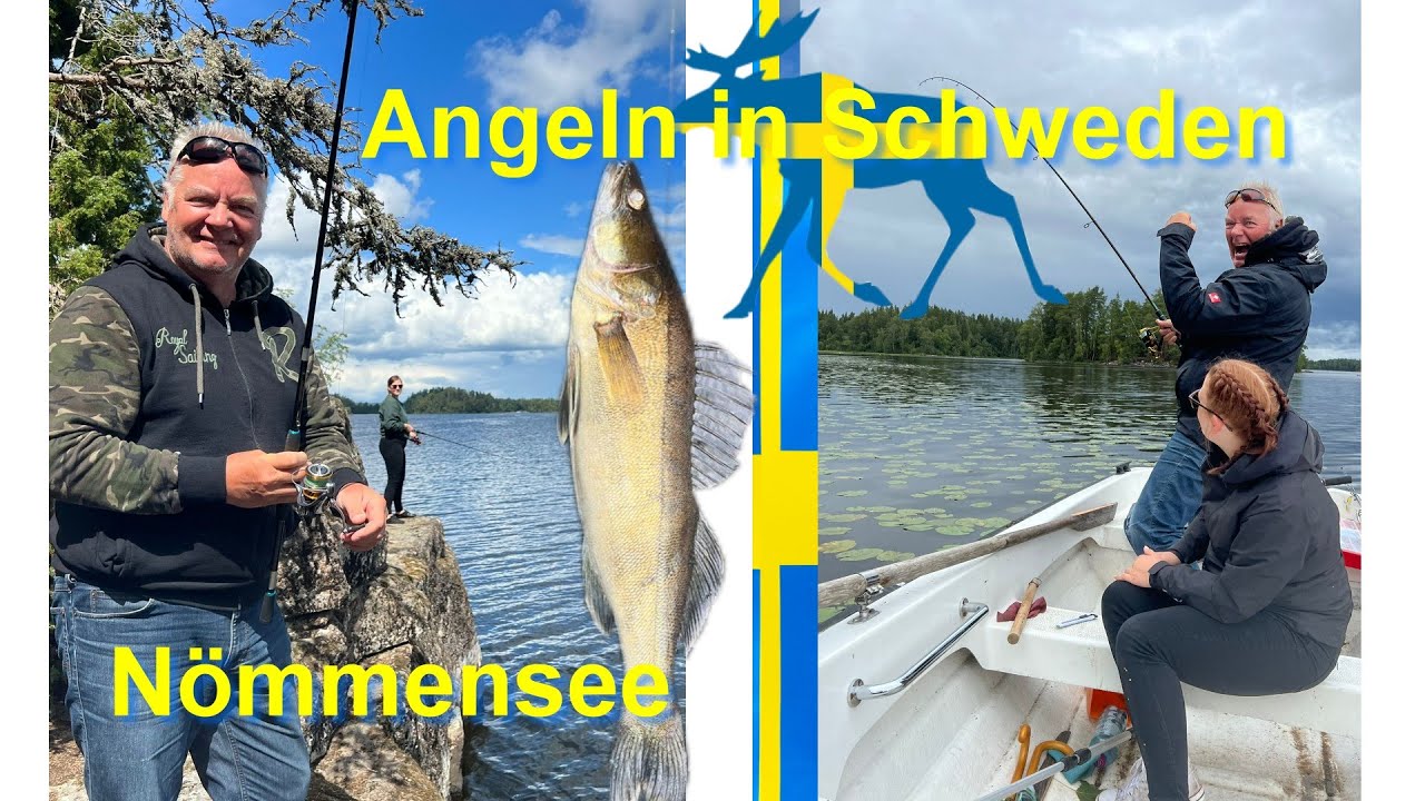 Angeln (Urlaub) in Schweden - Jagd auf Zander Hecht und Barsch auf dem Nömmensee (WK-tv)