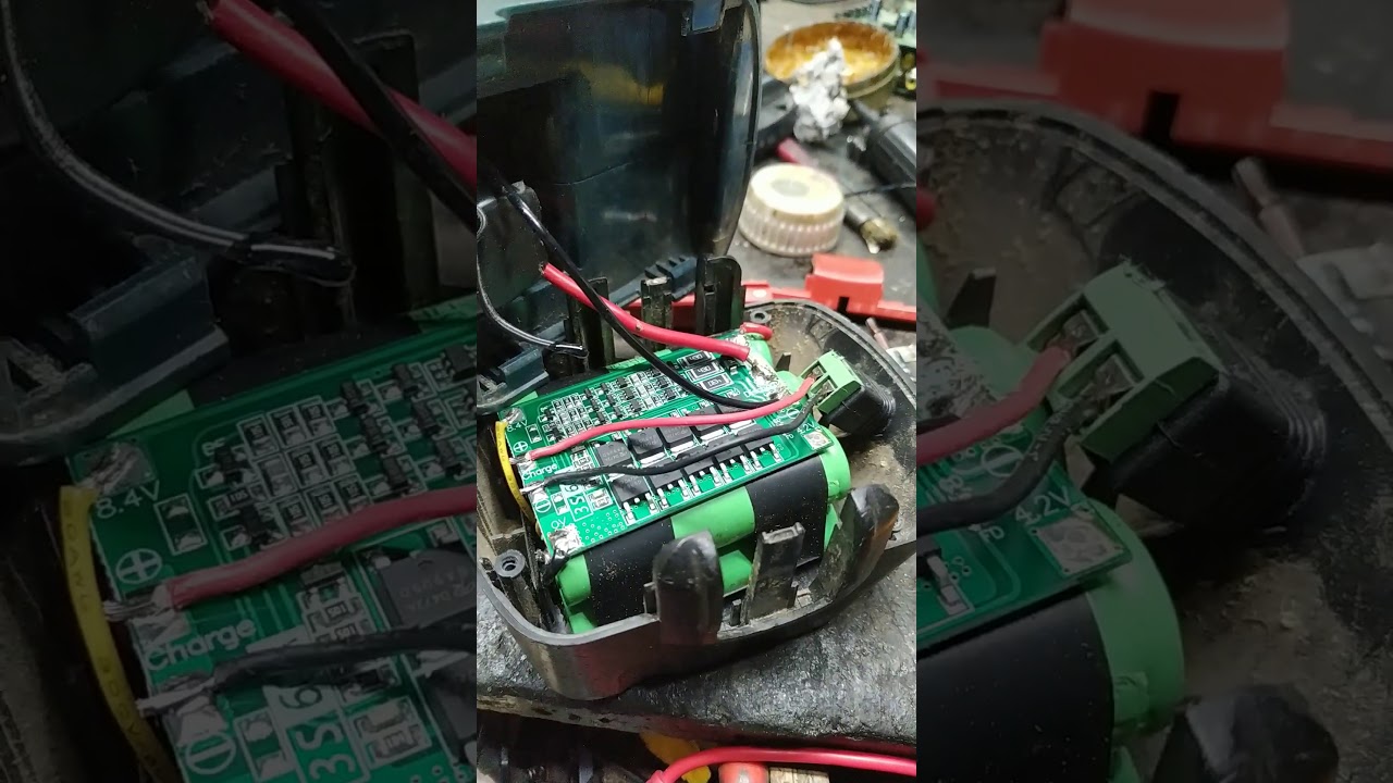 Placa BMS 3s  acionando proteção em parafusadeira bosch