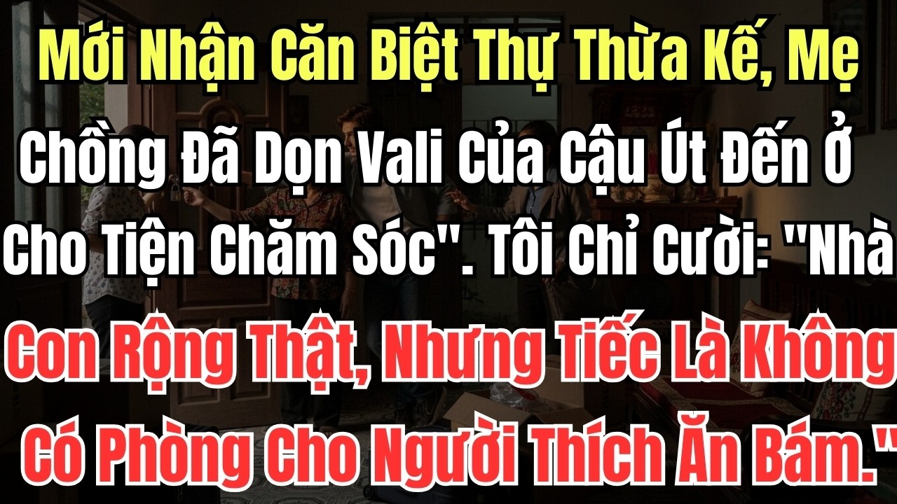 Mới Nhận Căn Biệt Thự Thừa Kế, Mẹ Chồng Đã Dọn Vali Của Cậu Út Đến Ở 