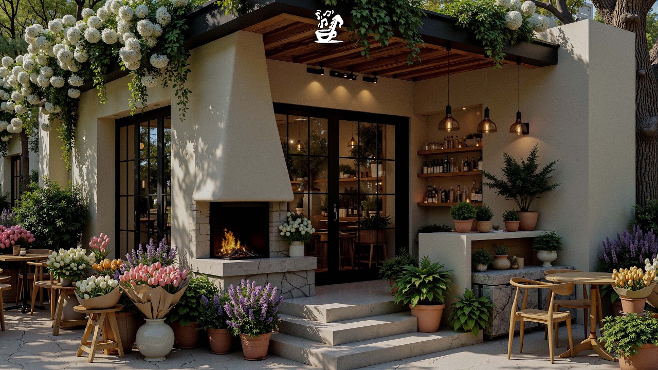 Fresh Spring Morning Caf&eacute; Bossa Nova ☕ Calm Outdoor Coffee Ambience for Work, Study & Focus