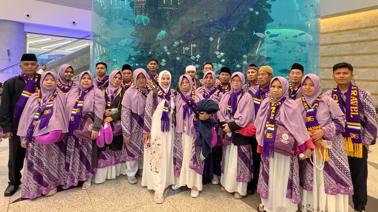 KEDATANGAN JAMAAH UMROH KEBERANGKATAN 18 AGUSTUS - 26 AGUSTUS 2025 DI KING ABDUL AZIZ INTERNASIONAL