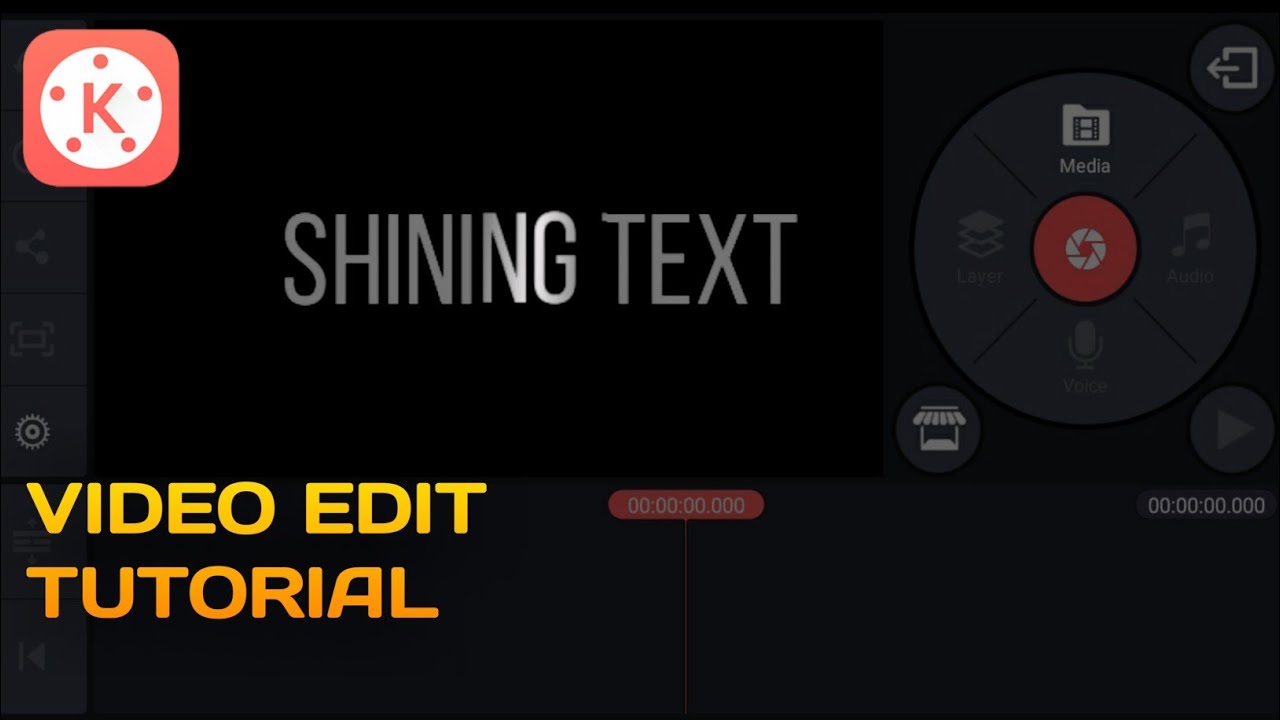 Shining Text Effect in kinemaster | Kinemaster Editing Tutorial |Text Animation Tutorial