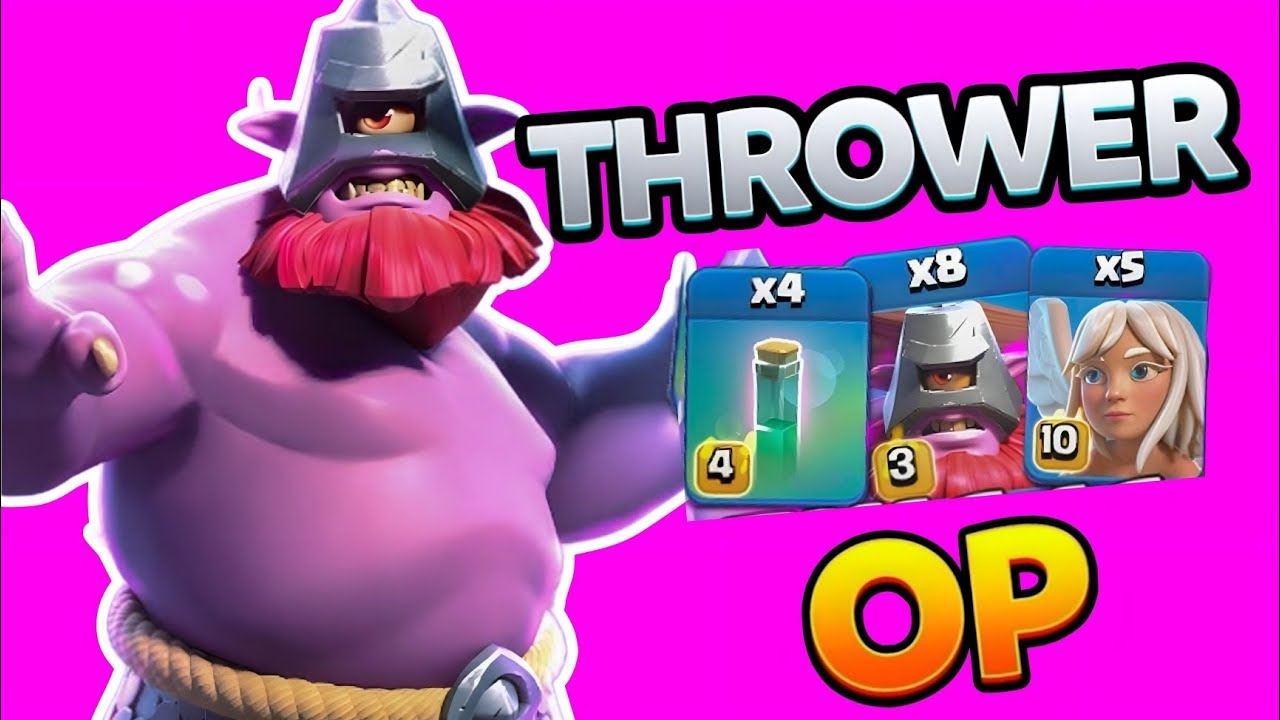The Best Throwers Combination! In CWL and WAR Attacks clash of clans 😃