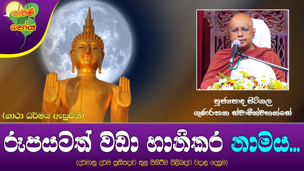 Ven Pitigala Gunarathana Thero | 2023-02-05 | 10:00 PM (රූපයටත් වඩා හානිකර නාමය)