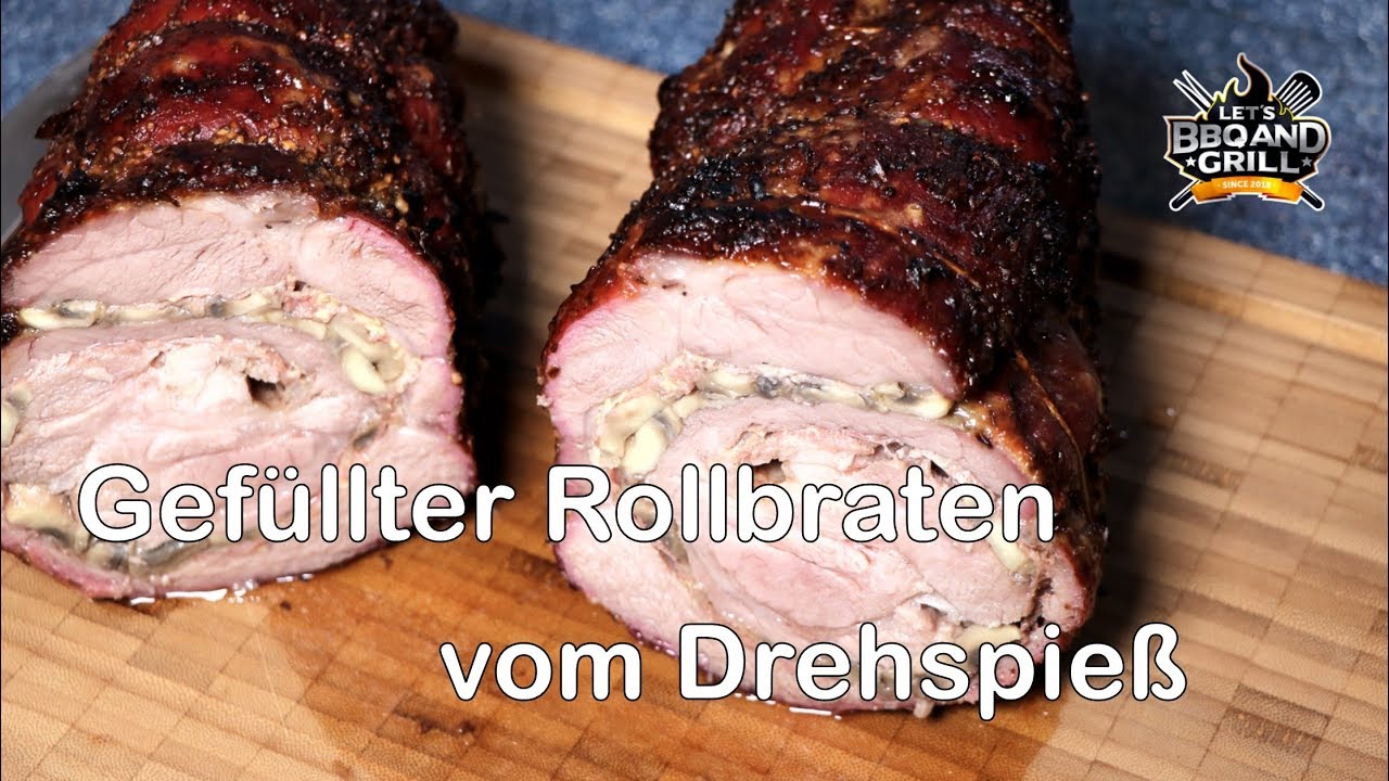 Gefüllter Rollbraten vom Drehspieß