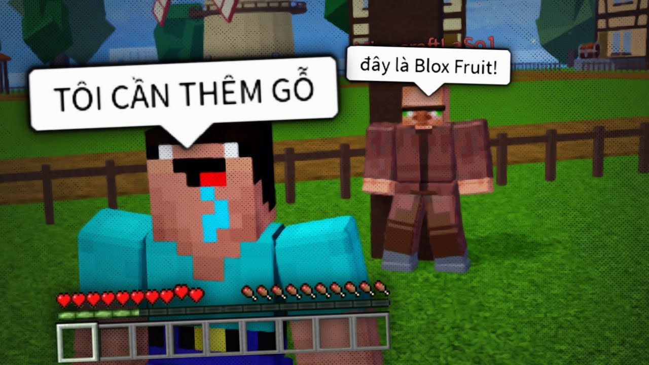Когда игроки MINECRAFT играют в BLOX FRUIT…