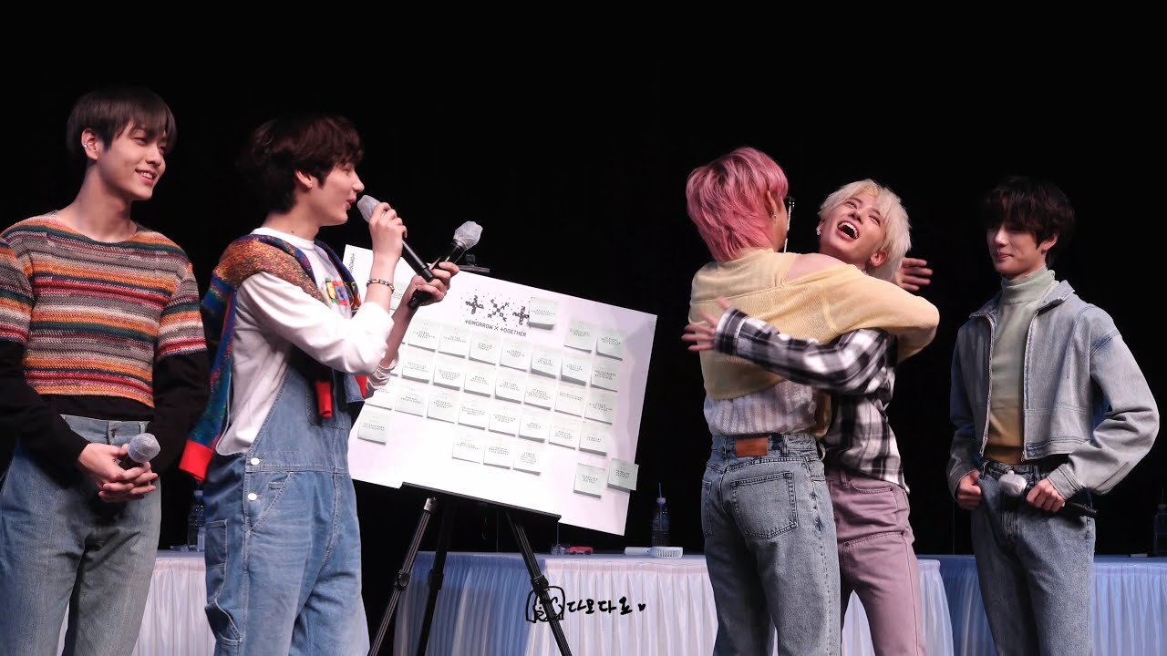 201122 팬들 눈물바다 될 뻔(?)한 멤버에게 고마웠던 점 말하기 TXT 위버스샵 대면 팬사인회 투모로우바이투게더
