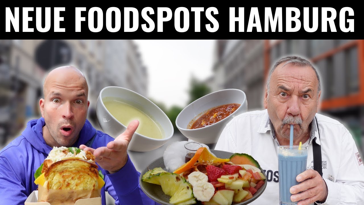 WIR TESTEN NEUE STREET FOOD SPOTS in HAMBURG | Kann dieser NEUE BURGER überzeugen? 🍔🥤🍜🤤🤔