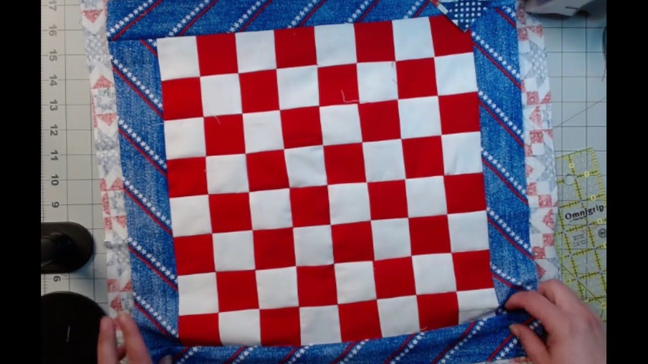 Quilted checker board tutorial