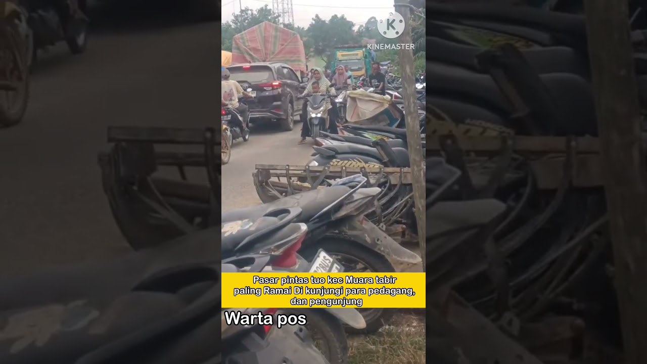 Pasar pintas tuo kecamatan Muara tabir kab Tebo Ramai Di kunjungi para pedagang dan pengunjung