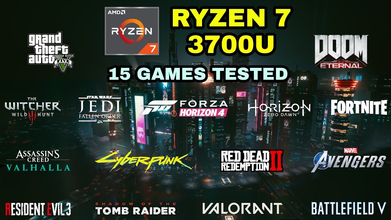 Ryzen 7 3700U Vega 10 Gaming Test ! 2021