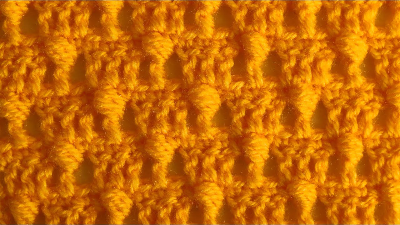 Summer crochet patter with 3 half double cluster