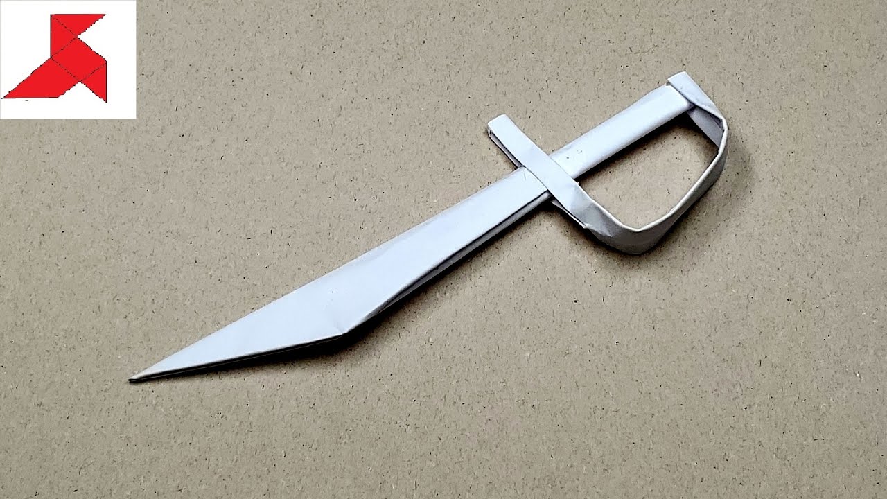 DIY 🏴‍☠️ Как сделать ПИРАТСКУЮ АБОРДАЖНУЮ САБЛЮ из бумаги а4
