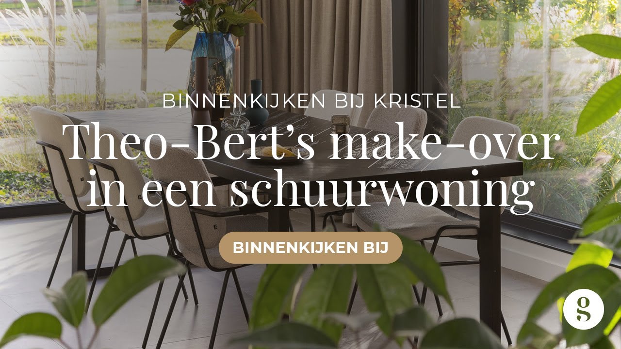 Theo-Bert’s interieur make-over in een zelfontworpen schuurwoning  | Theo-Bert x Goossens