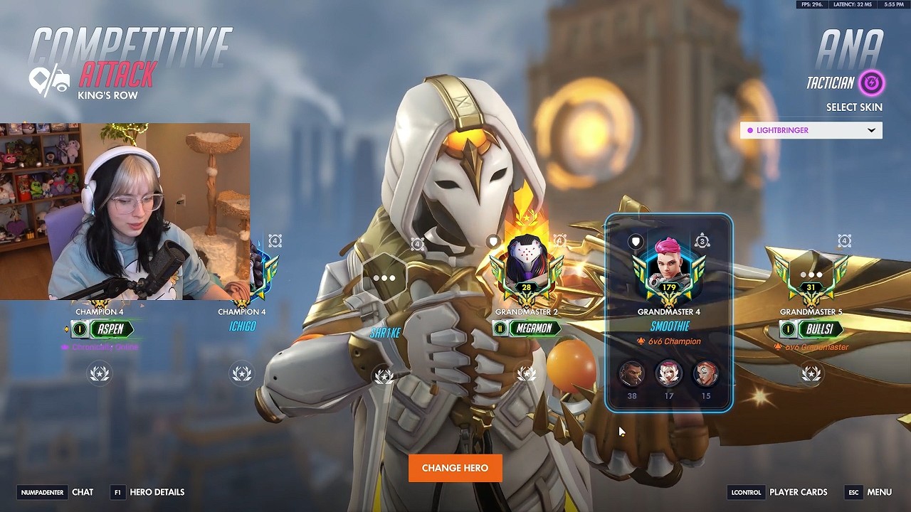 23 000 исцелений! Безумная Ана №1 - Аспен! Геймплей Overwatch 2, 1 сезон, топ-500.