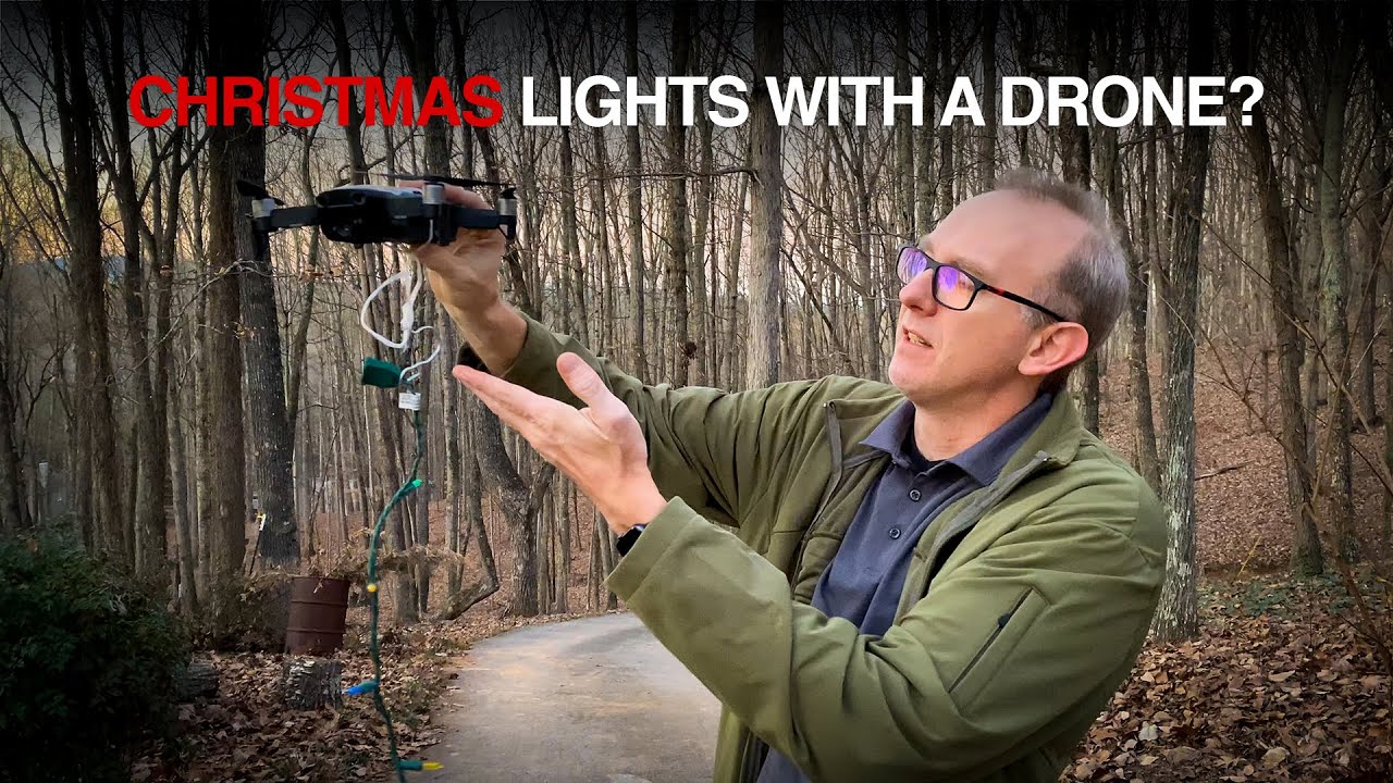 DJI Mavic Air Drone Hanging Christmas Lights?