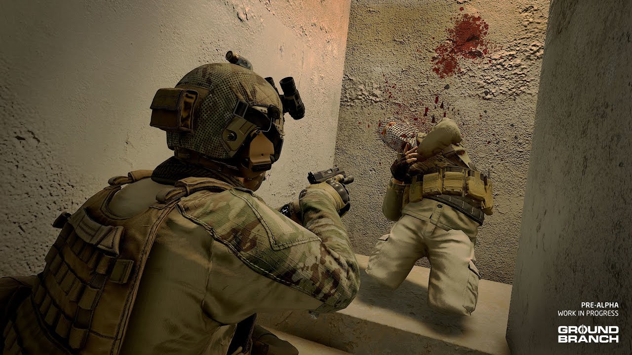 Ground Branch beta 1033 MK17 CQC Gameplay