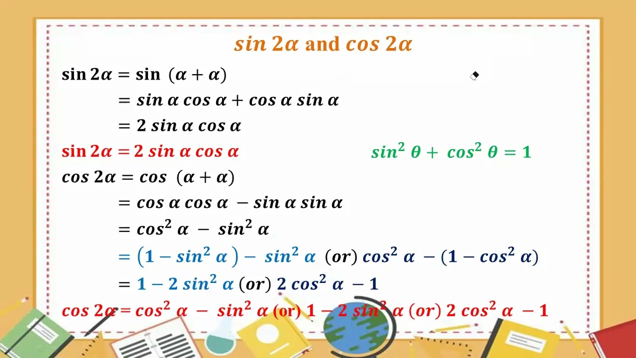 # Grade 11 Math (new course) ch 10 (double angle formulae)
