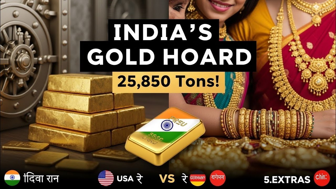 India&rsquo;s Total Gold Reserves | Government + Household Gold