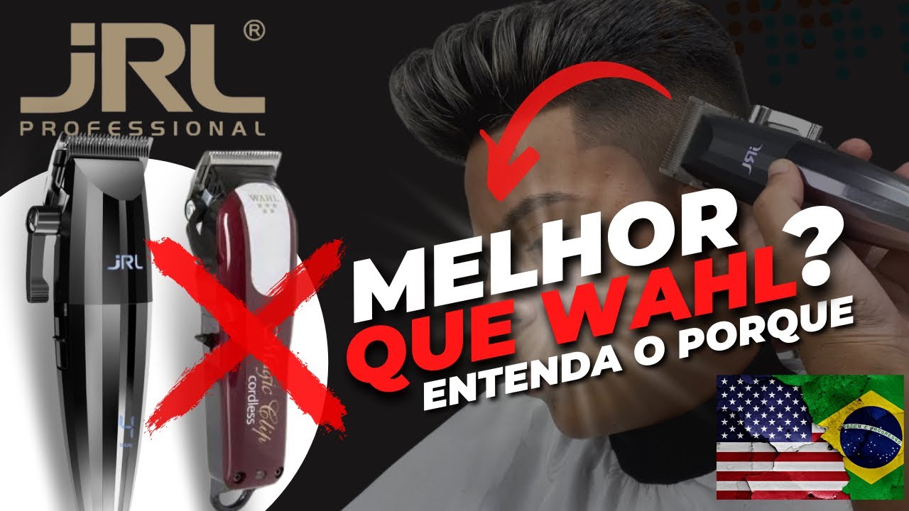 Máquinas de cortar cabelo JRL 🇺🇸  (Review) A MELHOR MÁQUINA DE 2022 🔥