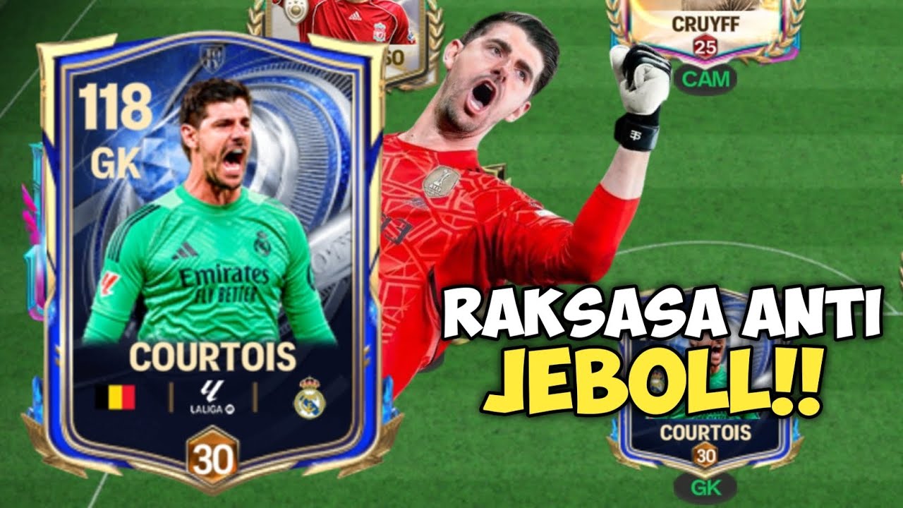 Courtois Refleks Dewa Ngerii!! Tendangan Keras Di Tepis Semua - FC Mobile Indonesia