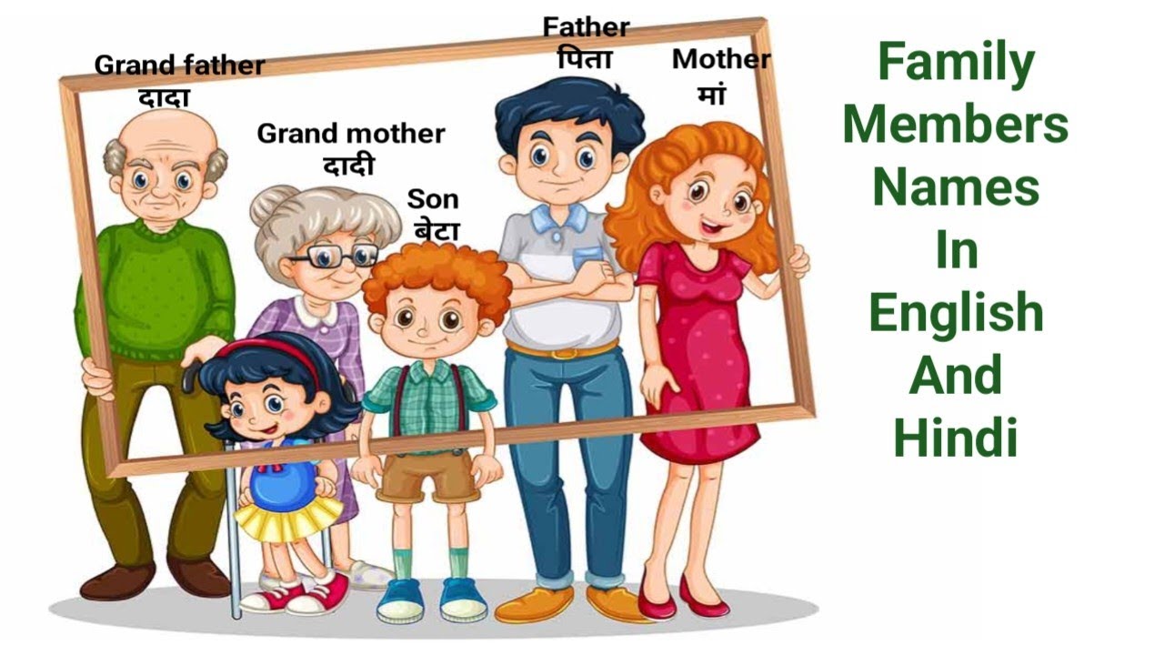 Family Members Names| Blood relations| #hellovocab #familysong
