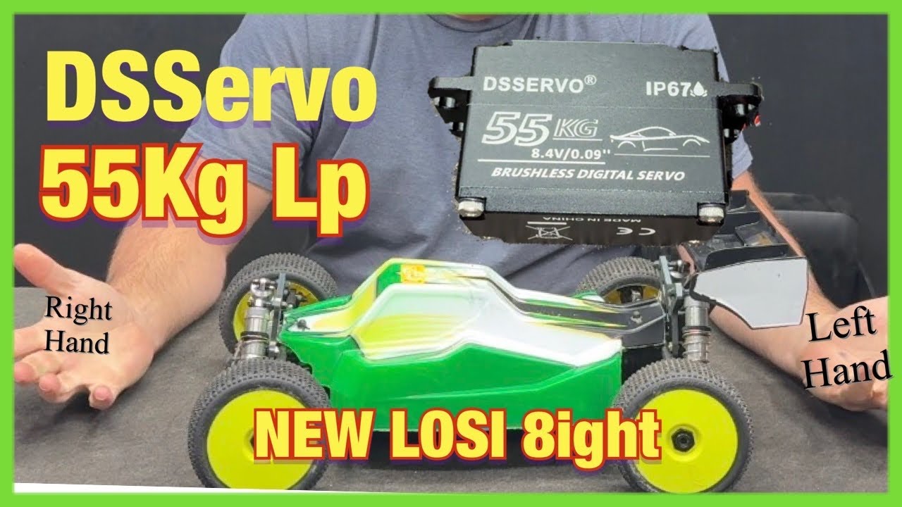 Новый сервопривод DSServo 55 кг LP в совершенно новом Losi 8ight-XE RTR.